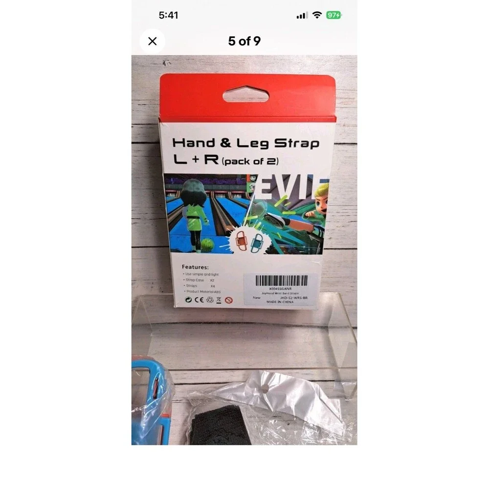 Leg Straps Wrist Bands for Switch 2 JoyCon Controller 4 in 1 Switch 2 Sports...